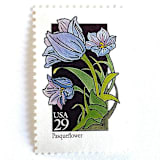 "Pasqueflower Postage Stamps | American Wildflower Series | Purple Flower | Botanical | Vintage Unused USPS Postage 29c | Pack of 10" - Postage Stamps in purple by Heritage Post House