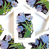 "Pasqueflower Postage Stamps | American Wildflower Series | Purple Flower | Botanical | Vintage Unused USPS Postage 29c | Pack of 10" - Postage Stamps in purple by Heritage Post House