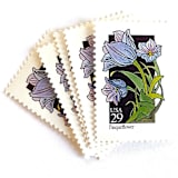 "Pasqueflower Postage Stamps | American Wildflower Series | Purple Flower | Botanical | Vintage Unused USPS Postage 29c | Pack of 10" - Postage Stamps in purple by Heritage Post House