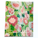 "Oscar de la Renta Green Fabric Postage Stamps | Green & Pink Floral Pattern | ODLR | Fashion Designer | Wedding Stamps | Unused USPS Forever Stamp | Pack of 5" - Postage Stamps in green by Heritage Post House