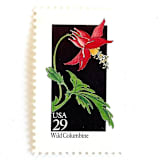 "Wild Columbine Postage Stamps | American Wildflower Series | Red Flower | Botanical | Vintage Unused USPS Postage 29c | Pack of 10" - Postage Stamps in red by Heritage Post House