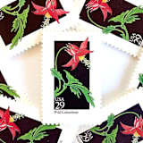 "Wild Columbine Postage Stamps | American Wildflower Series | Red Flower | Botanical | Vintage Unused USPS Postage 29c | Pack of 10" - Postage Stamps in red by Heritage Post House