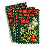 ""Partridge in a Pear Tree" Postage Stamps | Contemporary Christmas Series | Unused USPS Postage 8c | Pack of 20" - Postage Stamps in green by Heritage Post House