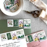 "Garden Botanical Vintage Postage, 10 Sets" - Postage Stamps in multicolor by Jennifer Kramer