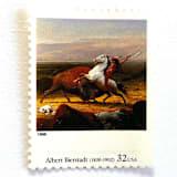 "Albert Bierstadt's "The Last of the Buffalo" Postage Stamps | Four Centuries of American Art Series | Vintage Unused USPS Postage 32c | Pack of 10" - Postage Stamps in multicolor by Jennifer Kramer