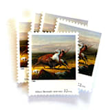 "Albert Bierstadt's "The Last of the Buffalo" Postage Stamps | Four Centuries of American Art Series | Vintage Unused USPS Postage 32c | Pack of 10" - Postage Stamps in multicolor by Jennifer Kramer