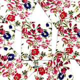 "Oscar de la Renta White Floral Fabric Postage Stamps | ODLR | Fashion Designer | Wedding Stamps | Unused USPS Forever Stamp | Pack of 5" - Postage Stamps in white by Heritage Post House