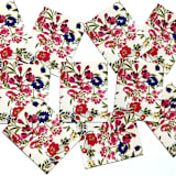 "Oscar de la Renta White Floral Fabric Postage Stamps | ODLR | Fashion Designer | Wedding Stamps | Unused USPS Forever Stamp | Pack of 5" - Postage Stamps in white by Heritage Post House