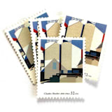 "Charles Sheeler's "Two Against the White" Postage Stamps | Four Centuries of American Art Series | Vintage Unused USPS Postage 32c | Pack of 10" - Postage Stamps in multicolor by Jennifer Kramer