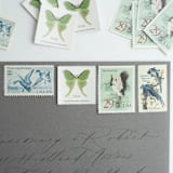 "The Marshlands Postage Set // Set of 5 // $1.85 in postage per set" - Postage Stamps in green by Flourish Fine Writing