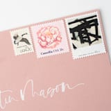 "32 Cent Franz Kline Abstract Art Postage Stamps // Set of 10 // UNUSED Vintage Stamps" - Postage Stamps in black by Flourish Fine Writing