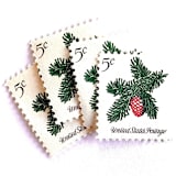 "Sprig of Conifer Postage Stamps | Christmas Issue | Christmas Stamps | Vintage Unused USPS Postage 5c | Pack of 20" - Postage Stamps in green by Heritage Post House