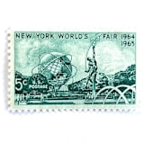 ""New York World's Fair" Postage Stamps | Unused USPS Postage 5c | Pack of 20" - Postage Stamps in green by Heritage Post House