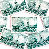 ""New York World's Fair" Postage Stamps | Unused USPS Postage 5c | Pack of 20" - Postage Stamps in green by Heritage Post House