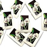 "Sego Lily Postage Stamps | American Wildflower Series | White Flower | Botanical | Wedding Stamps | Vintage Unused USPS Postage 29c | Pack of 10" - Postage Stamps in white by Heritage Post House