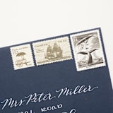 "34 Cent Rockwell Kent "Moby Dick" Postage Stamps // Set of 5 // UNUSED" - Postage Stamps in black by Flourish Fine Writing