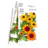 "Rudbeckia Postage Stamps | Black-eyed Susan | Fall Garden Flowers | Garden Flowers Series | Botanical | Wedding Stamps | Vintage Unused USPS Postage 32c | Pack of 10" - Postage Stamps in yellow by Heritage Post House