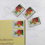 "Gloriosa Lily | Vintage Stamp, 33 cents, 1999 | 5 each" - Postage Stamps in multicolor by The Silver Stamps