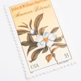 "33 Cent John and William Bartram, American Botanist Stamps // Set of 10 // UNUSED Vintage Stamps" - Postage Stamps in yellow by Flourish Fine Writing