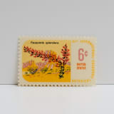 "Vintage Unused Stamps - Ocotillo,  Botanical Collection, 6 cent - Set of 5" - Postage Stamps in multicolor by Tablo Post