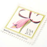 "20 Cent Spreading Pogonia Orchid Postage Stamps // Set of 10 // UNUSED Vintage postage stamps" - Postage Stamps in pink by Flourish Fine Writing