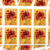 "Love Bouquet Postage Stamps | Love Series | Spring Flowers | Wedding Stamps | Valentine | Vintage Unused USPS Postage 37c | Pack of 10" - Postage Stamps in gold by Heritage Post House