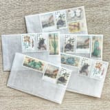 "78 cents . Southwest Desert vintage postage stamp variety pack . Set of 5" - Postage Stamps in multicolorassorted-colors by Kristen Melchor