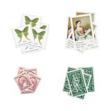 "Heirloom Garden Postage Set // Set of 5 // $1.47 in postage per set" - Postage Stamps in green by Flourish Fine Writing