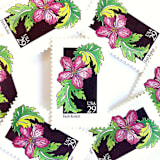 "Herb Robert Postage Stamps | American Wildflower Series | Pink Flower | Botanical | Vintage Unused USPS Postage 29c | Pack of 10" - Postage Stamps in pink by Heritage Post House