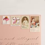 "Romantic Spring Vintage Postage Set // Set of 5 // 79 Cents" - Postage Stamps in pink by Flourish Fine Writing