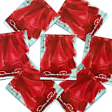 "Oscar de la Renta Red Dress Postage Stamps | ODLR | Fashion Designer | Wedding Stamps | Unused USPS Forever Stamp | Pack of 5" - Postage Stamps in red by Heritage Post House