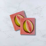 "Guava | Vintage Stamp, 27 cents, 2008 | 5 each" - Postage Stamps in pink by The Silver Stamps