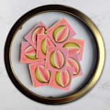 "Guava | Vintage Stamp, 27 cents, 2008 | 5 each" - Postage Stamps in pink by The Silver Stamps