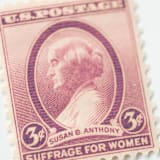 "3 Cent Susan B Anthony Postage Stamps // Set of 10 // UNUSED vintage postage" - Postage Stamps in pink by Flourish Fine Writing