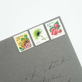 "33 Cent Raspberry Postage Stamps // Set of 10 // UNUSED Vintage Stamps" - Postage Stamps in red by Flourish Fine Writing