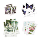 "Butterfly Garden Postage Set // Set of 5 // $2.52 in postage" - Postage Stamps in green by Flourish Fine Writing