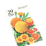 "29 Cent Yellow Marigold Postage Stamps // Set of 10 // UNUSED Vintage Stamps" - Postage Stamps in yellow by Flourish Fine Writing