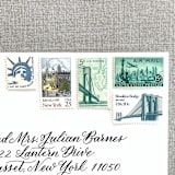 "New York Vintage Postage, 10 Sets" - Postage Stamps in multicolor by Jennifer Kramer