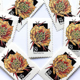 "Plains Prickly Pear Postage Stamps | American Wildflower Series | Yellow Flower | Botanical | Vintage Unused USPS Postage 29c | Pack of 10" - Postage Stamps in yellow by Heritage Post House