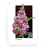 "Fireweed Postage Stamps | American Wildflower Series | Pink Purple Flower | Botanical | Vintage Unused USPS Postage 29c | Pack of 10" - Postage Stamps in pink by Heritage Post House