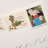 "34 Cent Al Parker, "Woman combing her Hair" Postage Stamps // Set of 10 // UNUSED" - Postage Stamps in green by Flourish Fine Writing