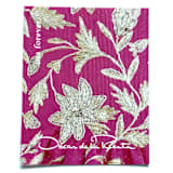 "Oscar de la Renta Pink Floral Fabric Postage Stamps | Gray Pattern | ODLR | Fashion Designer | Wedding Stamps | Unused USPS Forever Stamp | Pack of 5" - Postage Stamps in pink by Heritage Post House