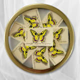 "Butterfly: Swallowtail | Vintage Stamp, 13 cents, 1977 | 5 each" - Postage Stamps in gold by The Silver Stamps