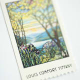 "41 Cent Louis Comfort Tiffany Postage Stamps // Set of 10 // UNUSED Vintage Stamps" - Postage Stamps in green by Flourish Fine Writing