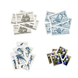 "Blue and Neutral Preserving Wetlands Postage Set // Set  of 5 // $1.23 in  postage" - Postage Stamps in blue by Flourish Fine Writing