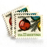 ""Ornaments on Tree" Postage Stamps | Contemporary Christmas Series | Unused USPS Postage 22c | Pack of 20" - Postage Stamps in multicolor by Heritage Post House