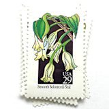 "Smooth Solomon's Seal Postage Stamps | American Wildflower Series | White Flower | Botanical | Vintage Unused USPS Postage 29c | Pack of 10" - Postage Stamps in white by Heritage Post House