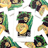 "Indian Pond Lily Postage Stamps | American Wildflower Series | Yellow Flower | Botanical | Vintage Unused USPS Postage 29c | Pack of 10" - Postage Stamps in yellow by Heritage Post House