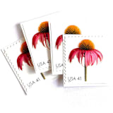 "Coneflower Postage Stamps | Beautiful Blooms Series | Echinacea | Pink Flowers | Vintage Unused USPS Postage 41c | Pack of 10" - Postage Stamps in pink by Heritage Post House