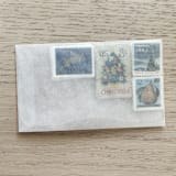 "78 cents . Partridge in a Pear Tree Vintage Postage Stamps . Set of 5" - Postage Stamps in blue by Kristen Melchor